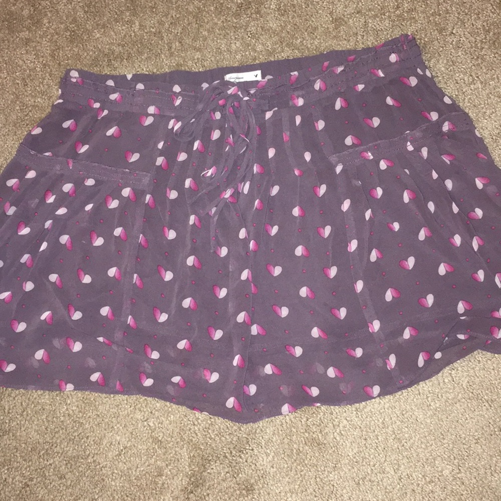 American Eagle hearts skirt